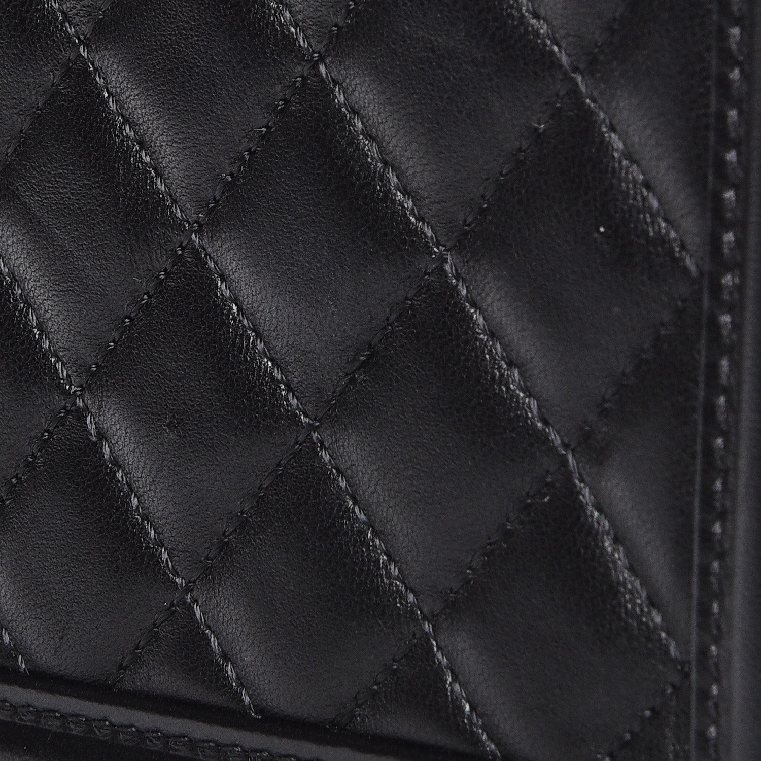 Chanel Lambskin Quilted Medium Boy Flap Black 10 of 11