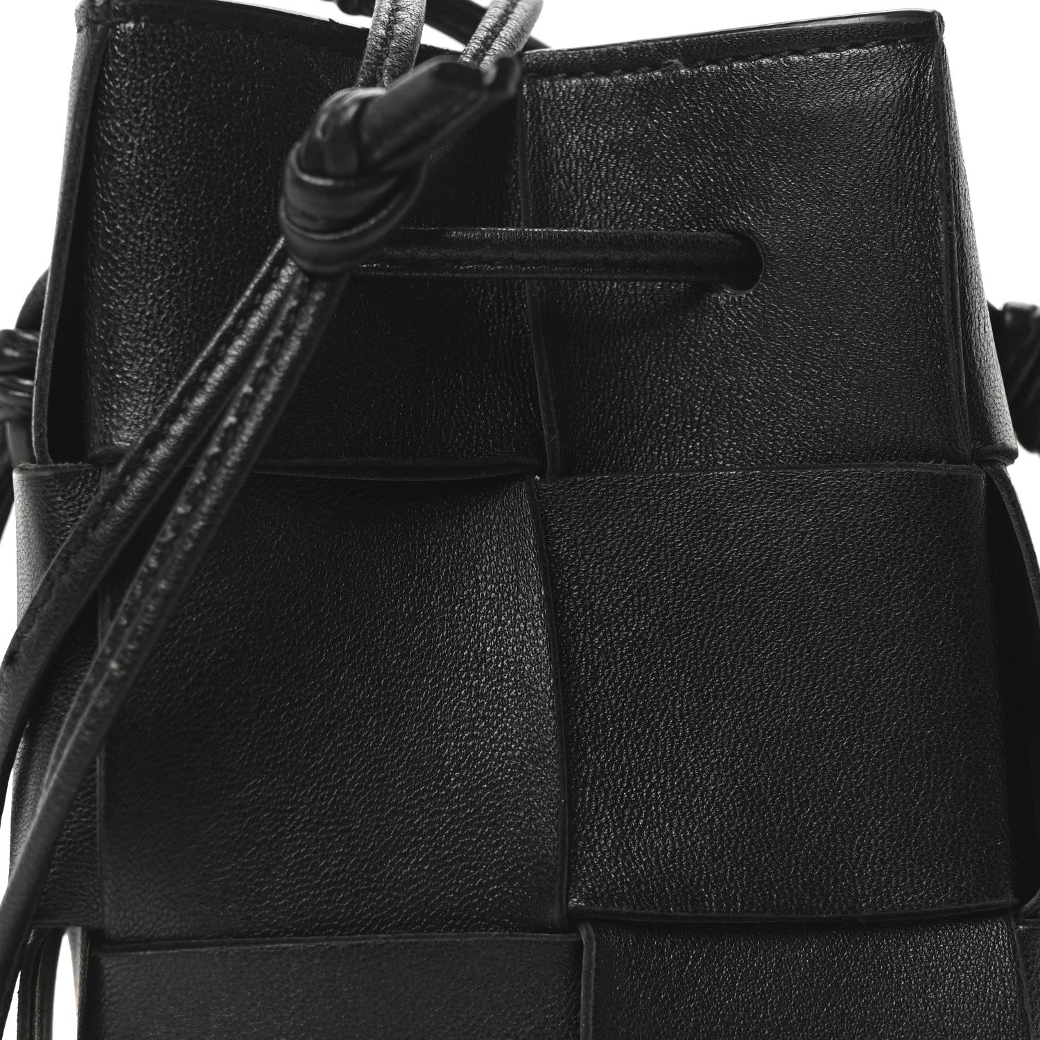 Bottega Veneta Nappa Maxi Intrecciato Mini Cassette Bucket Bag Black 7 of 9