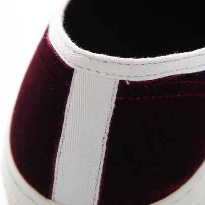 Christian Dior Velvet Walk'N'Dior Low Top Sneakers 40 Deep Amaranth 9 of 13
