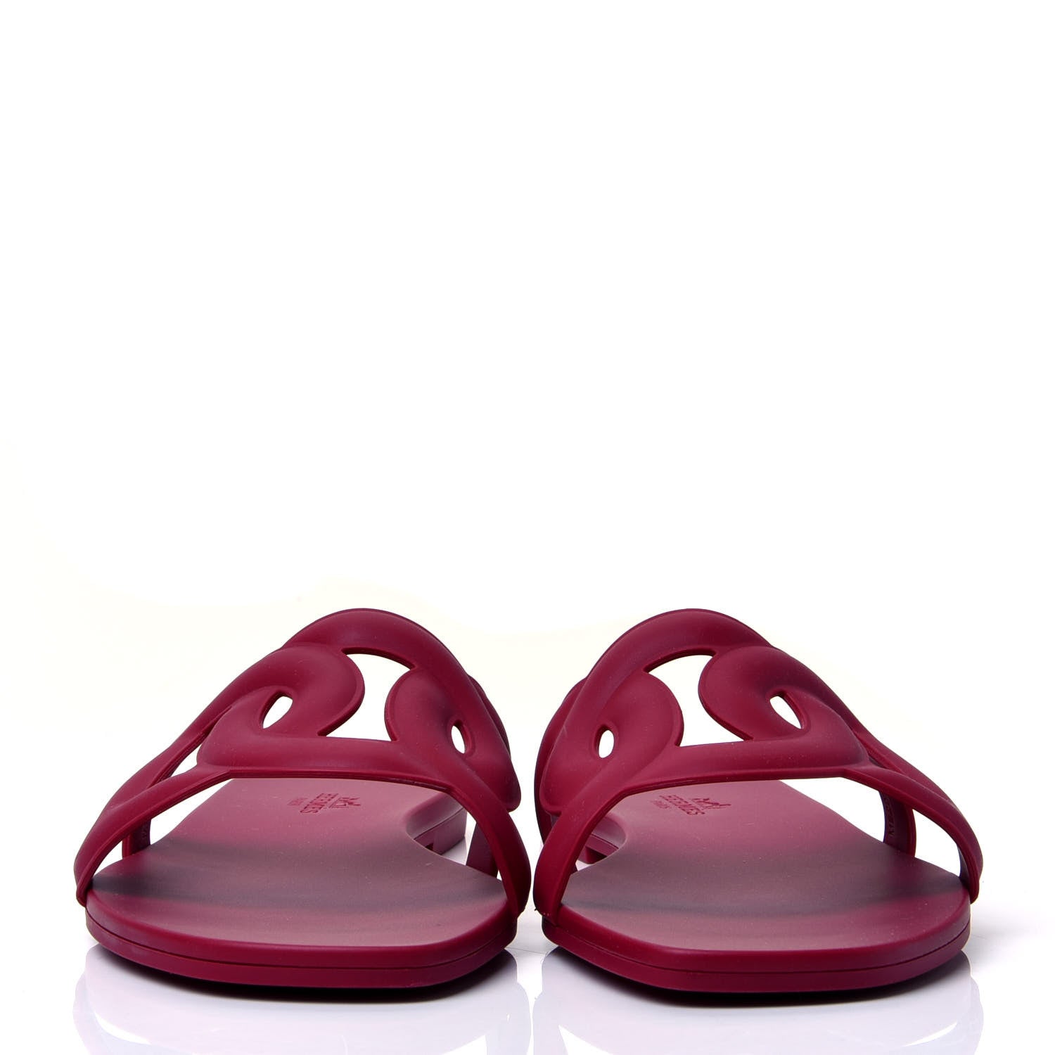 Hermes Rubber Aloha Sandals 38 Rose Baie 2 of 10
