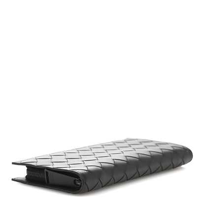 Bottega Veneta Nappa Intrecciato Zip Wallet Black 4 of 9