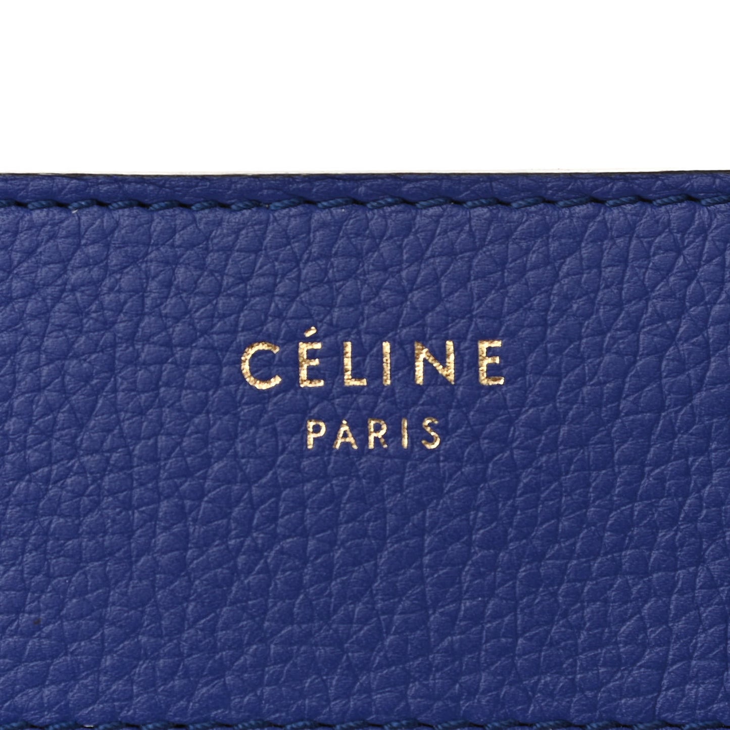 Drummed Calfskin Mini Luggage Indigo