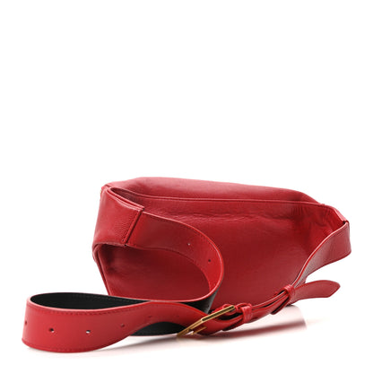 Saint Laurent Grain De Poudre Monogram Belt Bag Rouge Eros 3 of 10