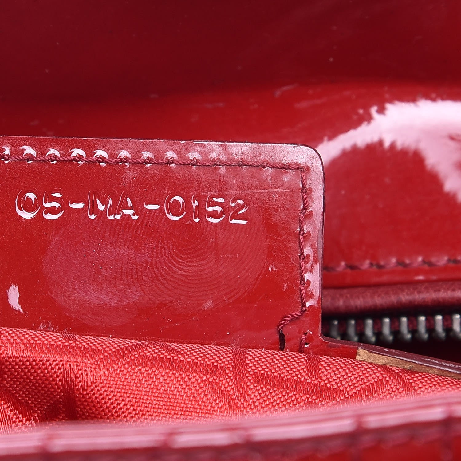 Christian Dior Patent Cannage Large Lady Dior Red 9 of 9