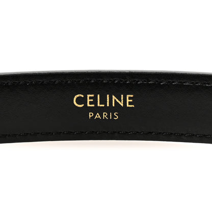 Celine Box Calfskin Medium 25mm Triomphe 80 32 Belt  Black 5 of 6