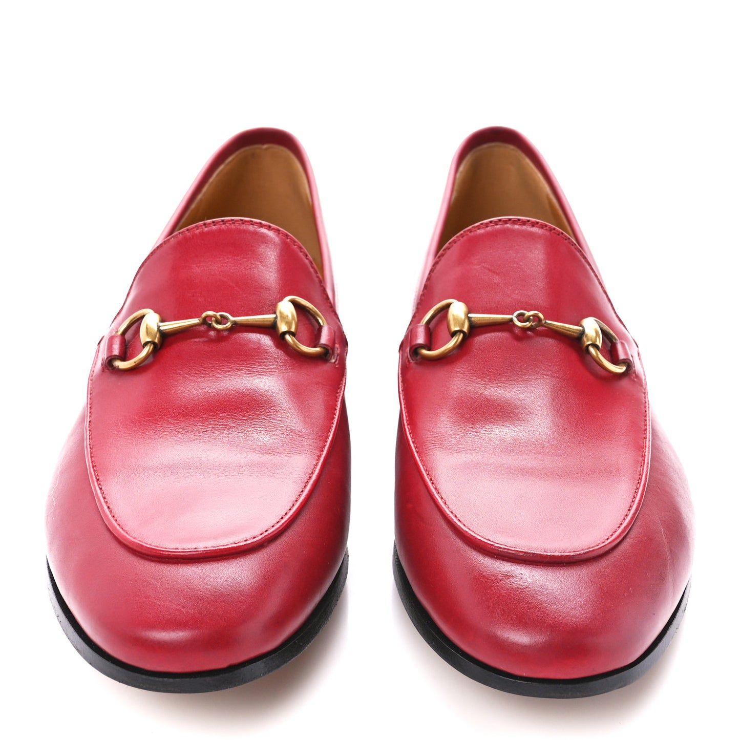 Calfskin Womens Jordaan Loafers 38.5 Hibiscus Red