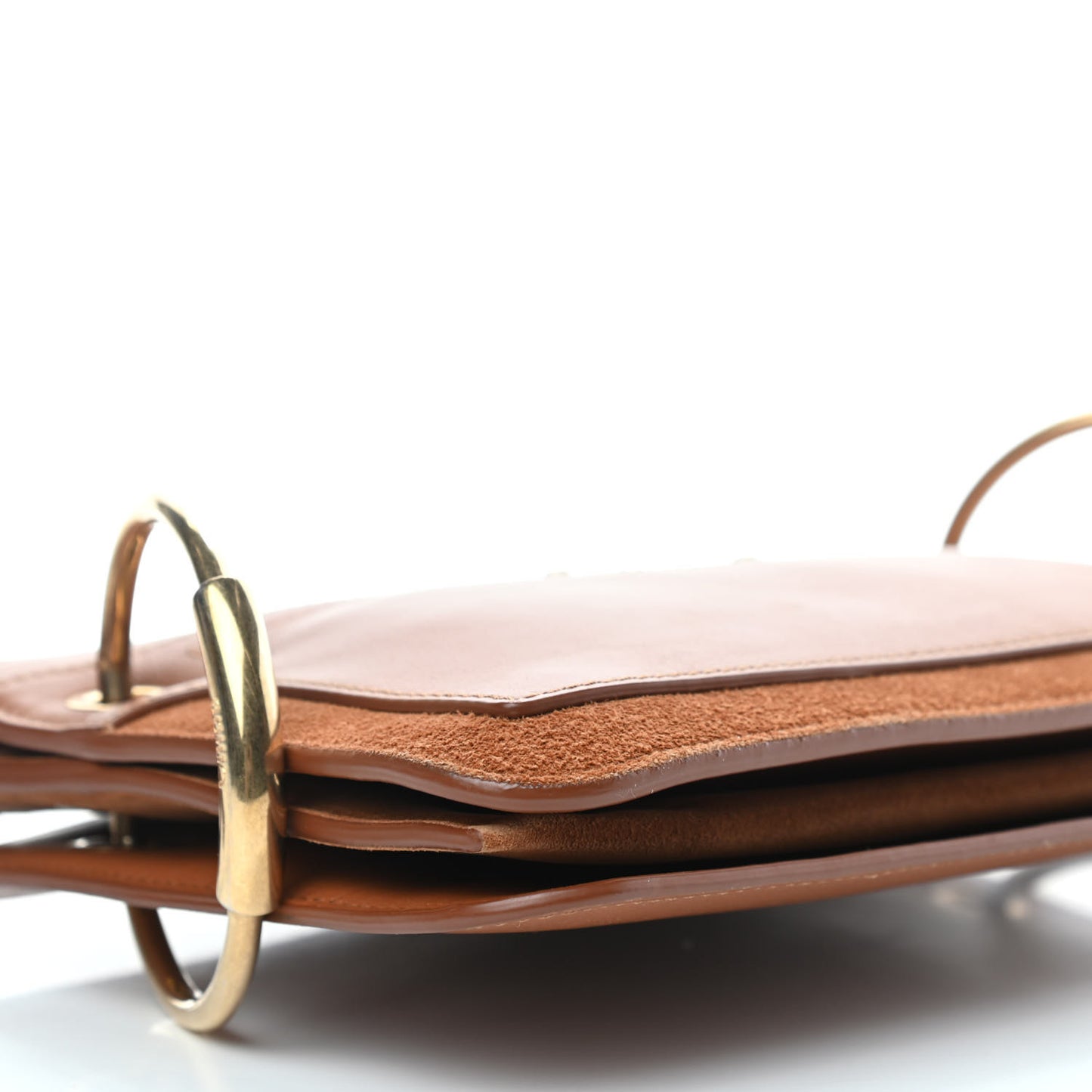 Calfskin Suede Mini Roy Bag Caramel