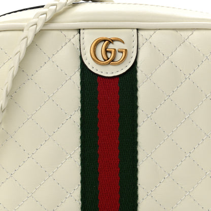 Gucci Calfskin Web Trapuntata Mini Shoulder Bag Off White 8 of 11