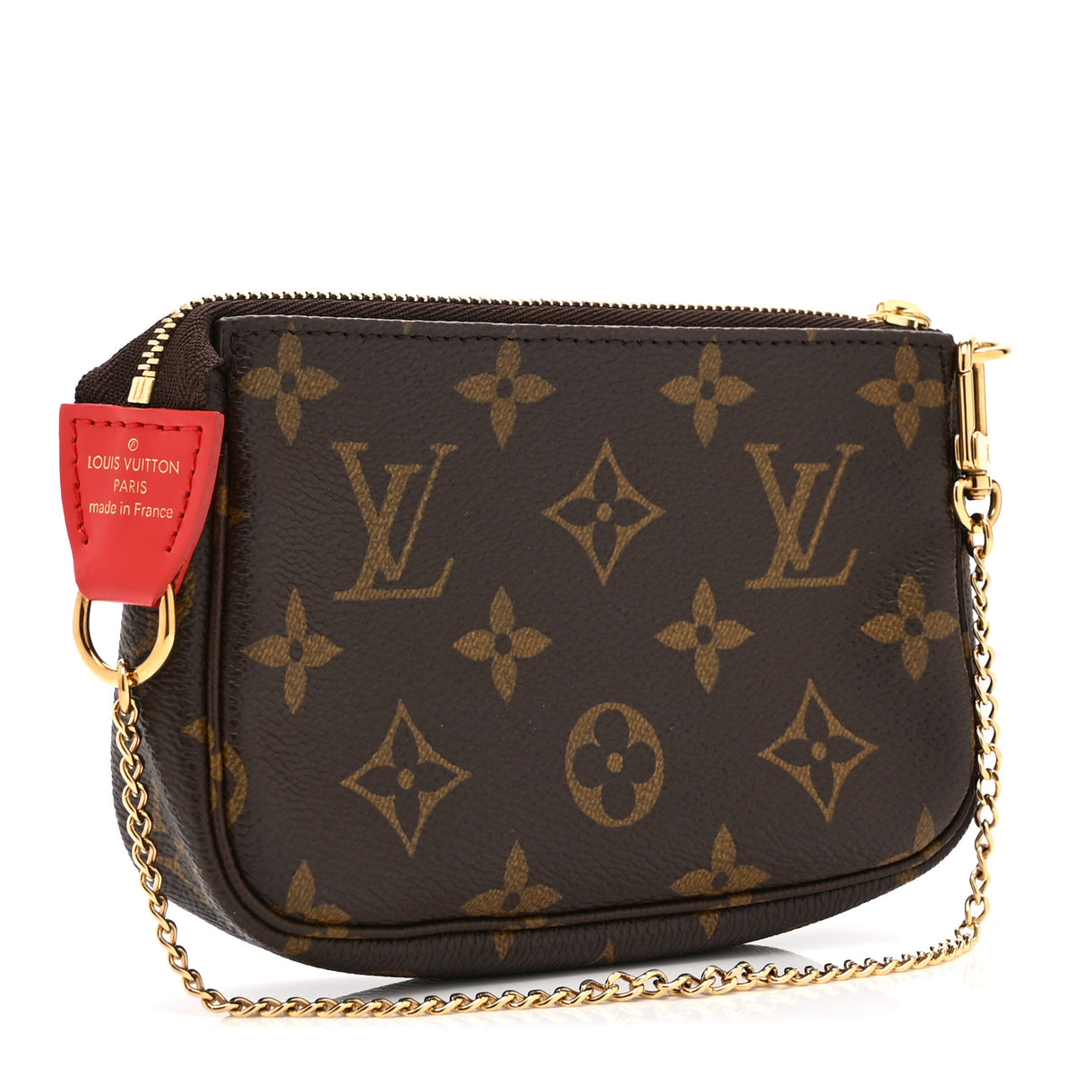 Louis Vuitton Monogram 2020 Christmas Animation Bumper Cars Mini Pochette Accessories Coquelicot 3 of 11