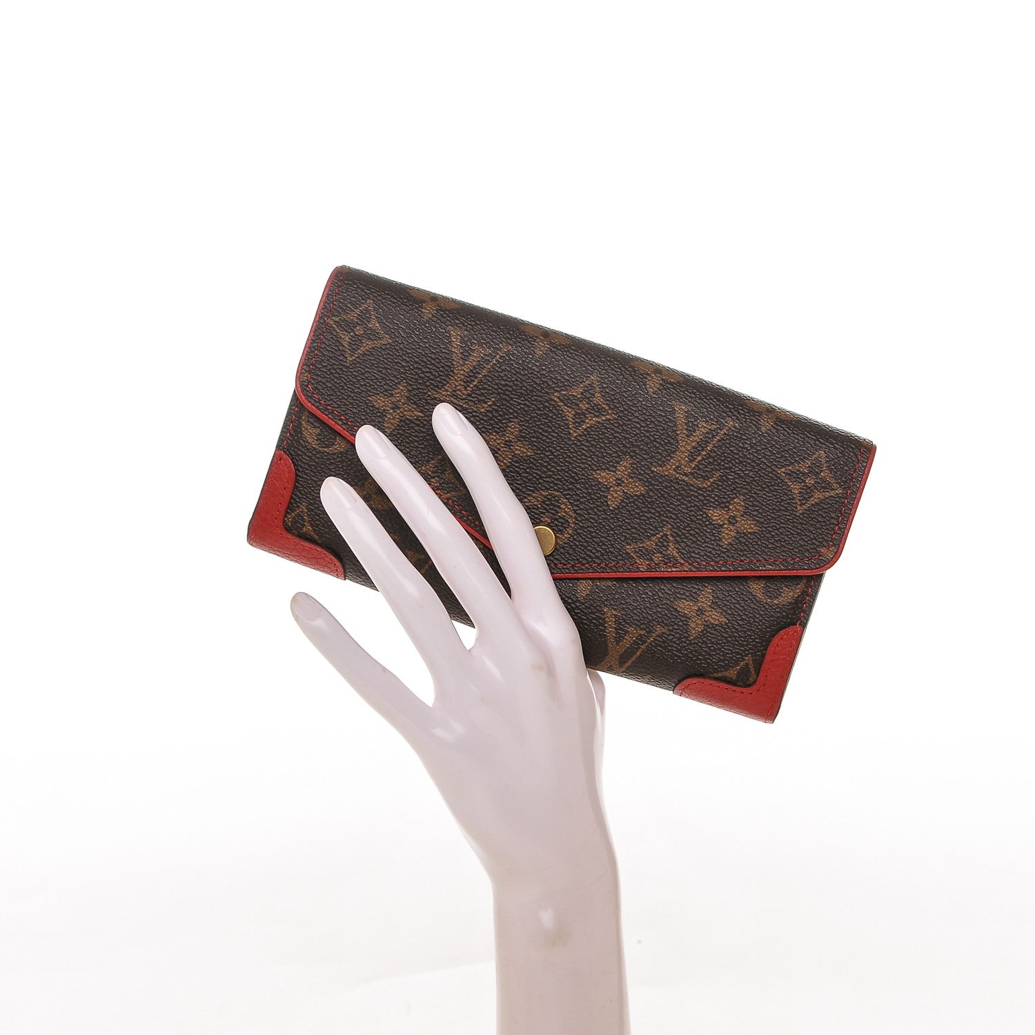 Louis Vuitton Monogram Sarah Retiro Wallet Cherry 2 of 6