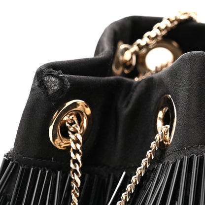 Jimmy Choo Satin Beaded Mini Bon Bon Bag Black 10 of 10