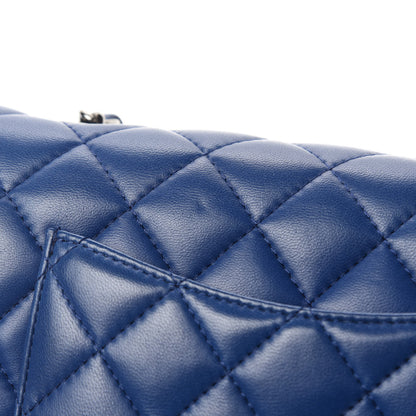 Chanel Lambskin Quilted Mini Rectangular Flap Blue 8 of 12