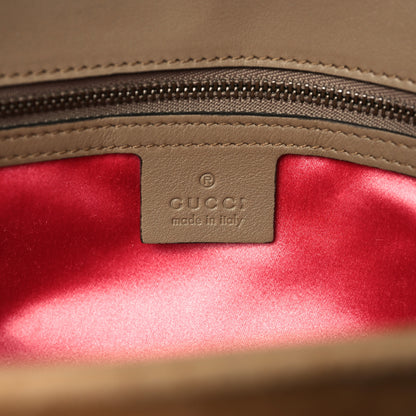Gucci Velvet Matelasse Medium GG Marmont Shoulder Bag Taupe 6 of 8