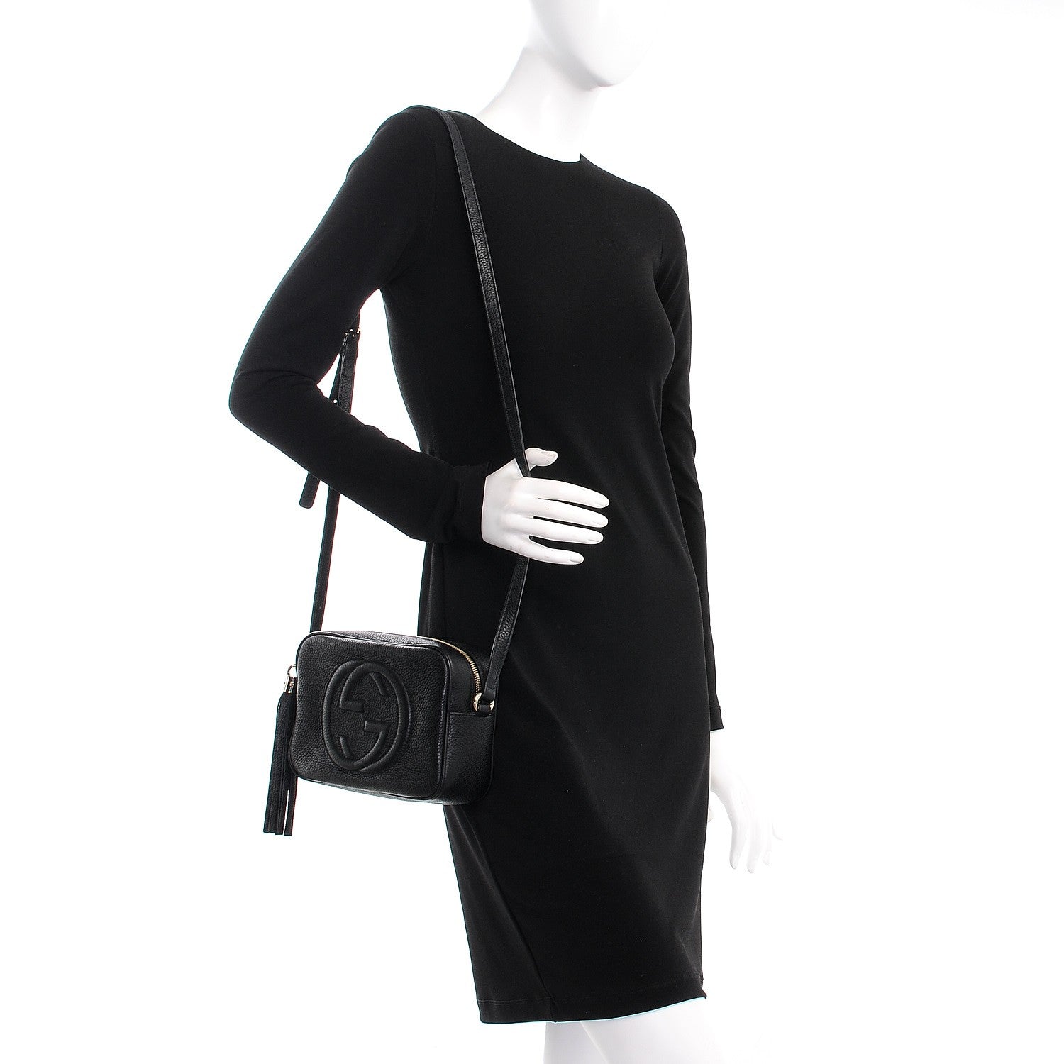 Gucci Pebbled Calfskin Small Soho Disco Bag Black 2 of 7