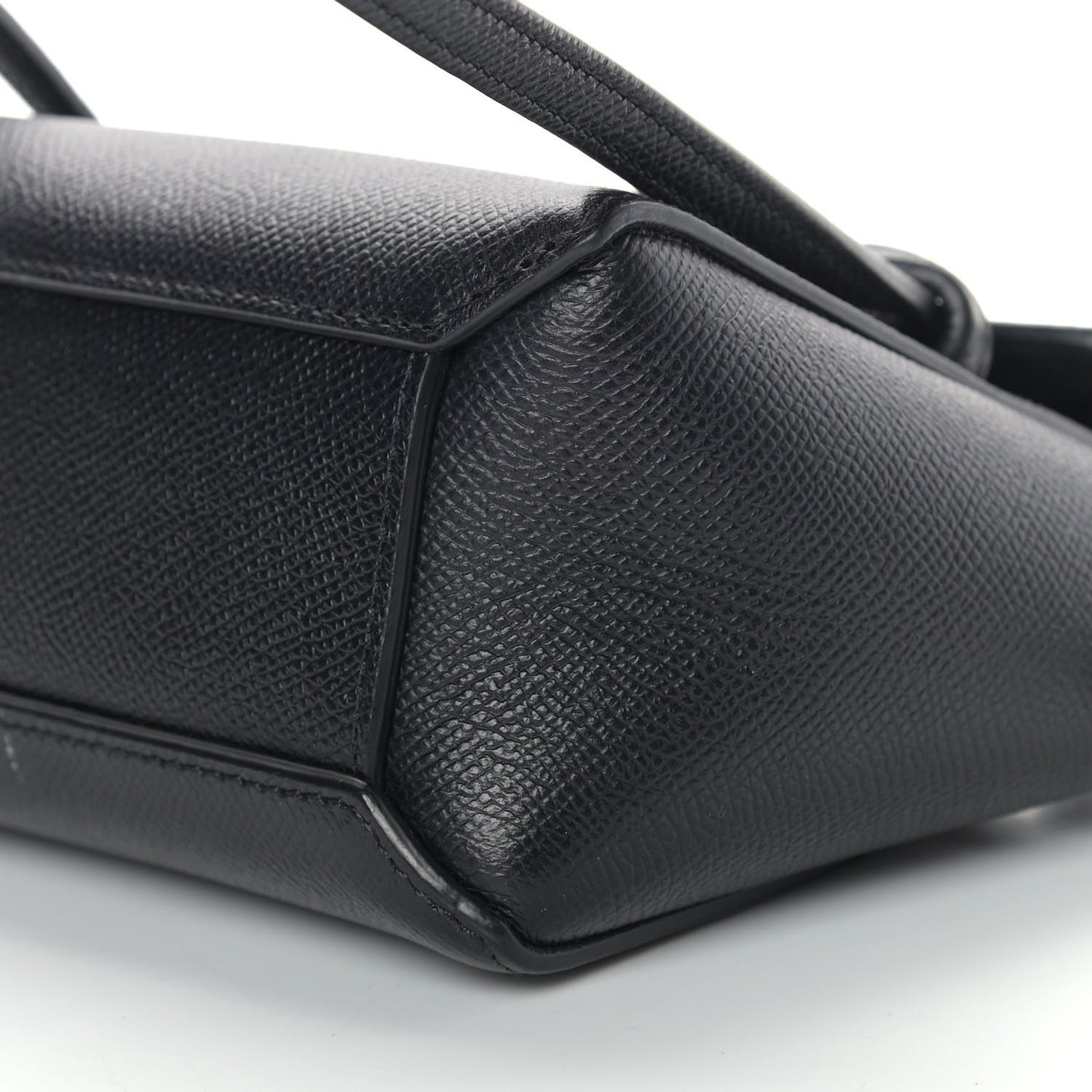 Grained Calfskin Pico Belt Bag Black