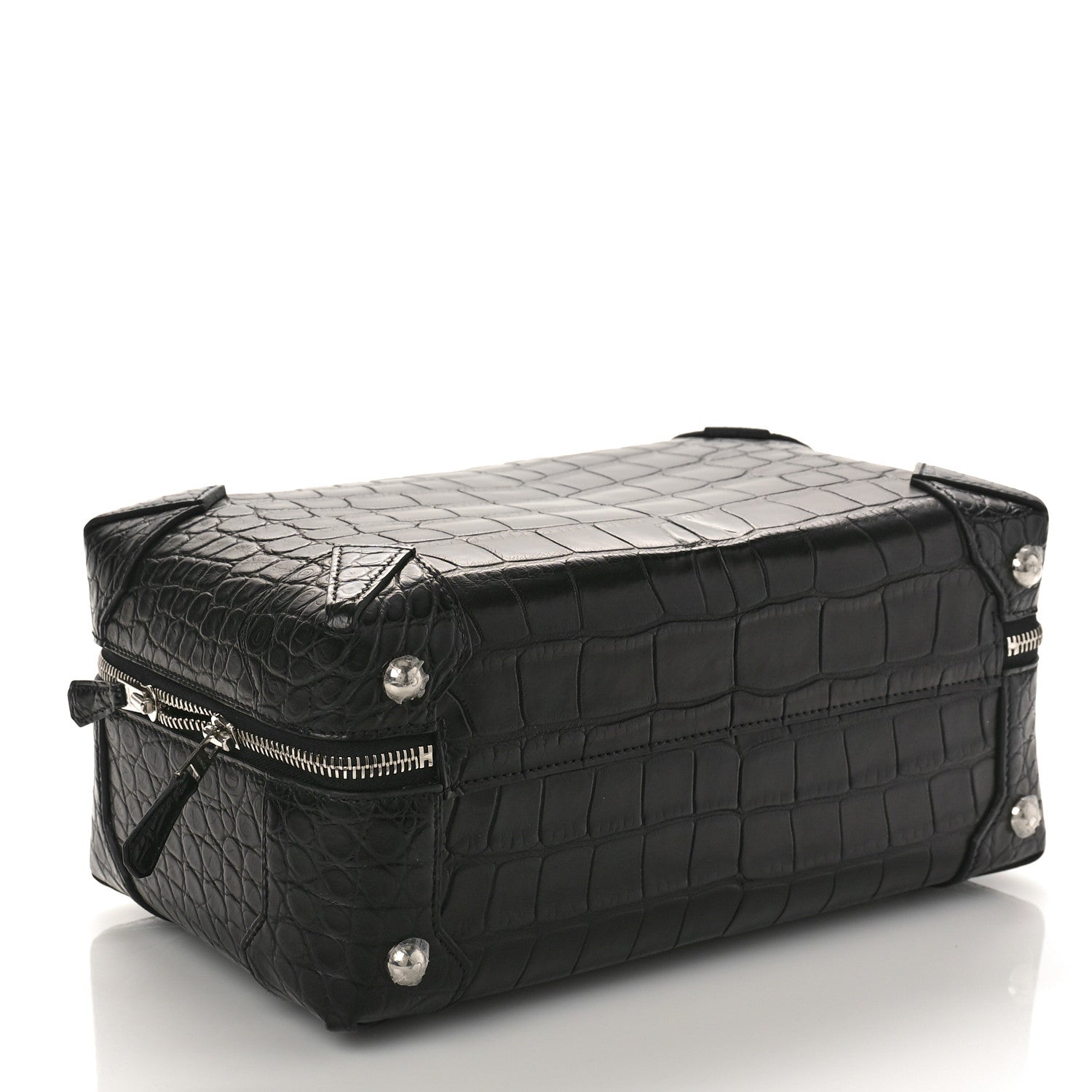 Hermes Matte Crocodile Maxibox 29 Black 4 of 8
