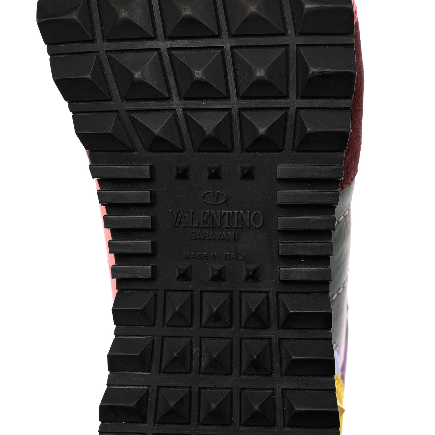 Calfskin Rockstud 1973 Womens Rockrunner Sneakers 35 Multicolor