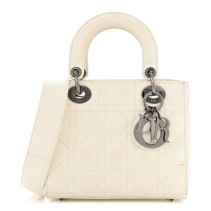 Christian Dior Lambskin Cannage Small My ABCDior Lady Dior White 1 of 14