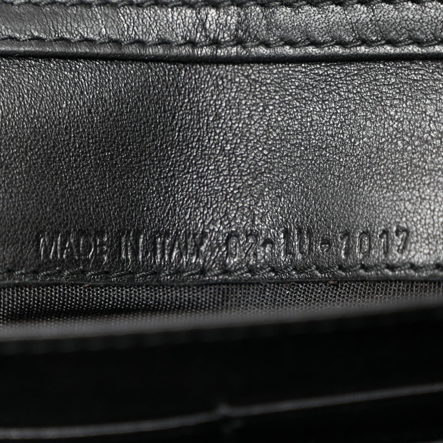 Christian Dior Lambskin Cannage Rendez-vous Chain Wallet Black 7 of 12
