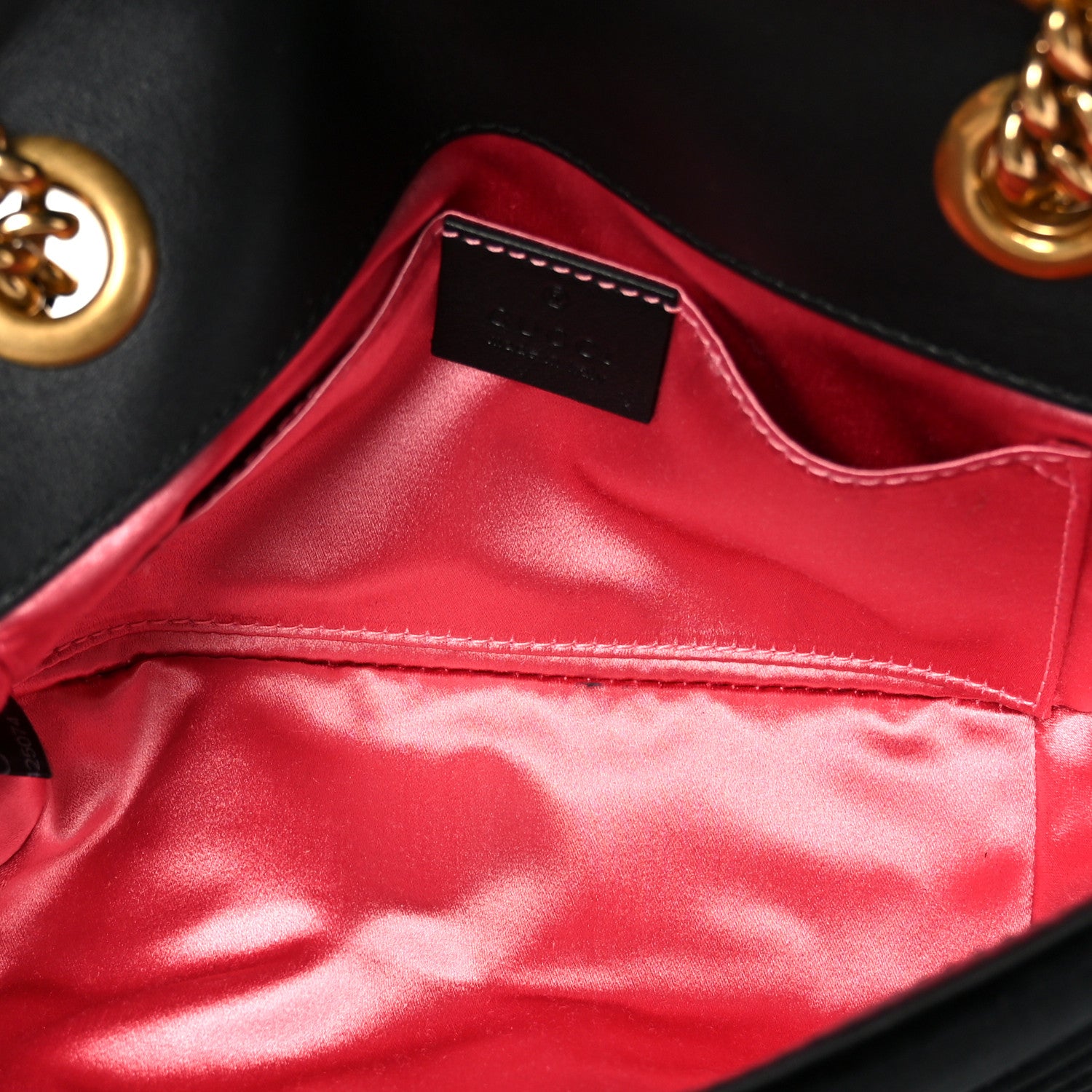Gucci Velvet Matelasse Mini GG Marmont Shoulder Bag  Black 5 of 11