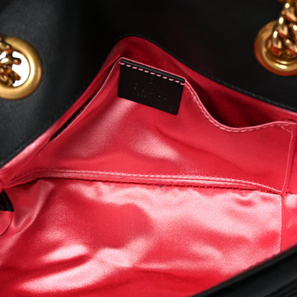 Gucci Velvet Matelasse Mini GG Marmont Shoulder Bag  Black 5 of 11