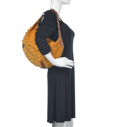 Louis Vuitton Suede Mahina Fleurs Onatah GM Maize 2 of 20
