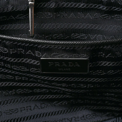 Prada Nylon Tessuto Impuntu Quilted Shoulder Bag Black 6 of 10