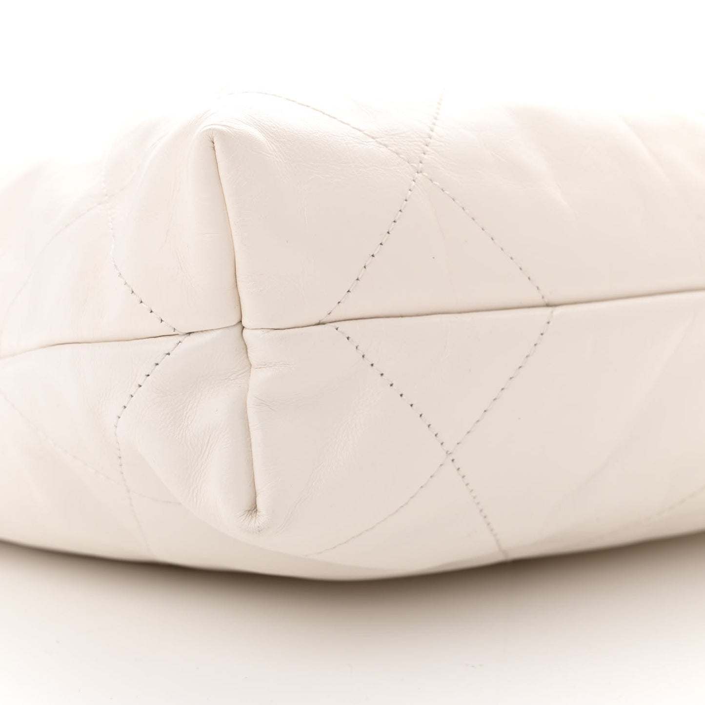 Calfskin Quilted Small Chanel 22 White
