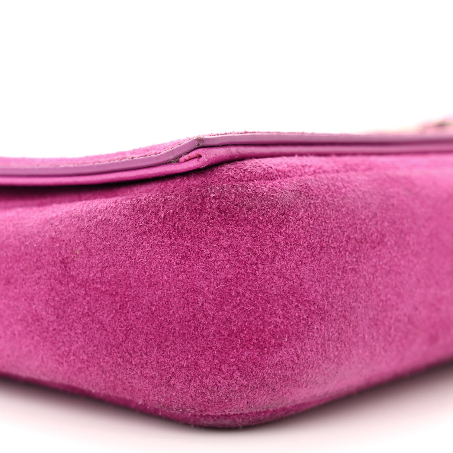 Saint Laurent Suede Monogram Tassel Kate 99 Electric Fuxia 9 of 10