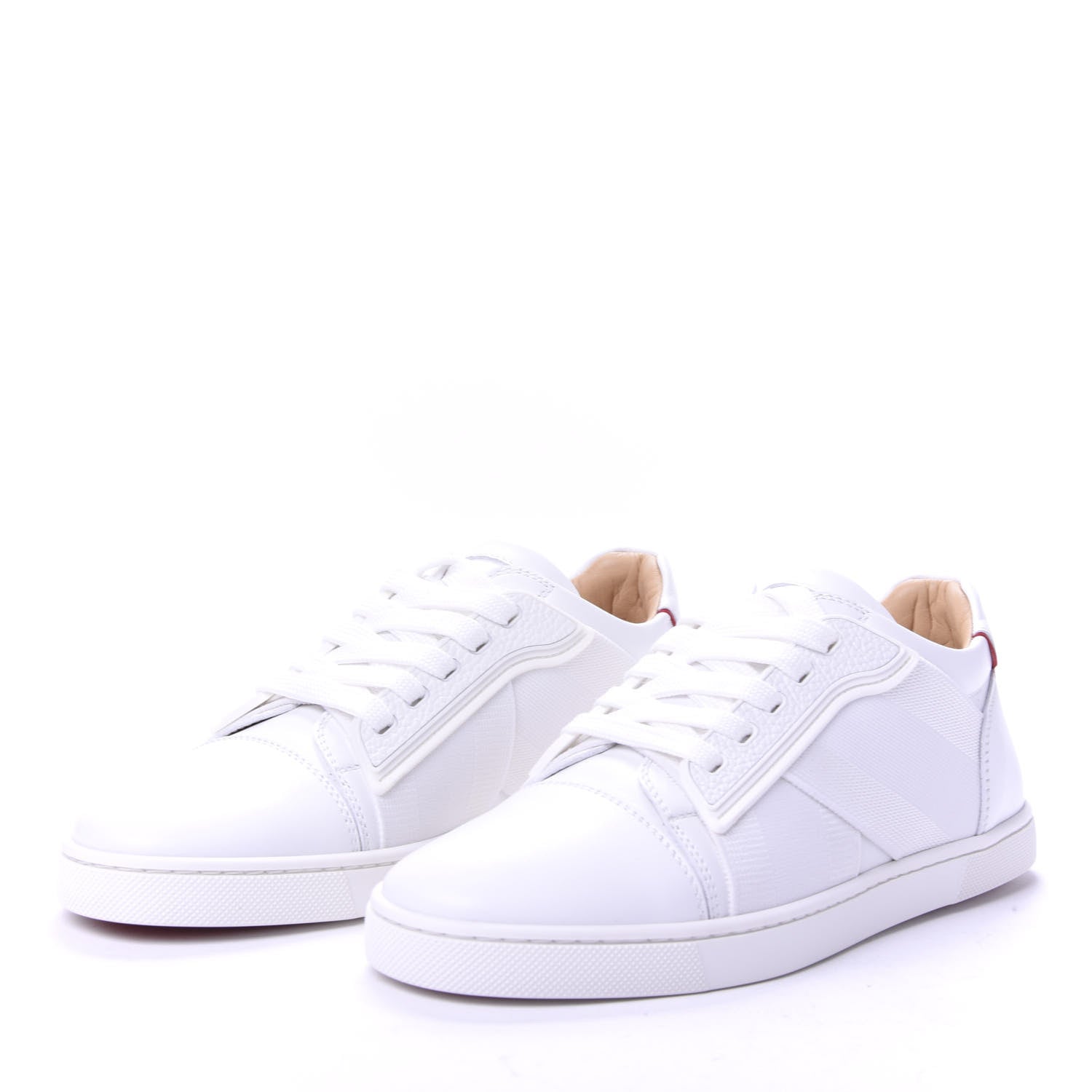 Christian Louboutin Calfskin Elastikid Donna Flat Sneakers 35 Bianco 3 of 9