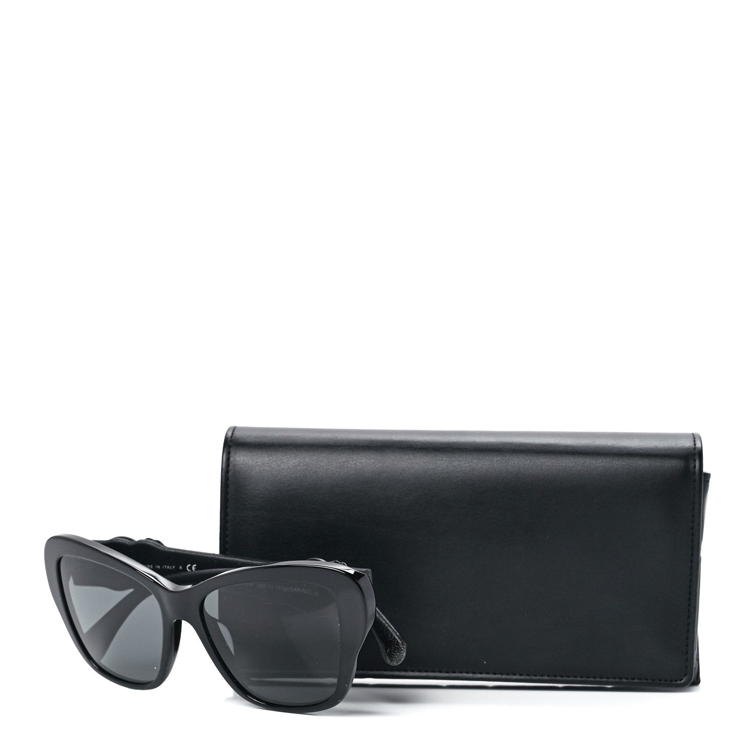 Chanel Acetate Lambskin CC Sunglasses 5457-Q-A Black 8 of 8