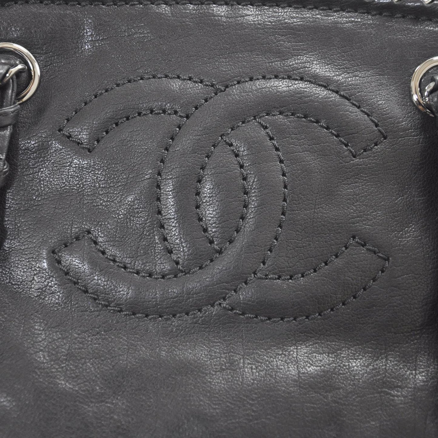 Leather Luxe Ligne Medium Bowler Black