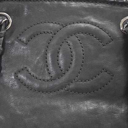 Chanel Leather Luxe Ligne Medium Bowler Black 9 of 9