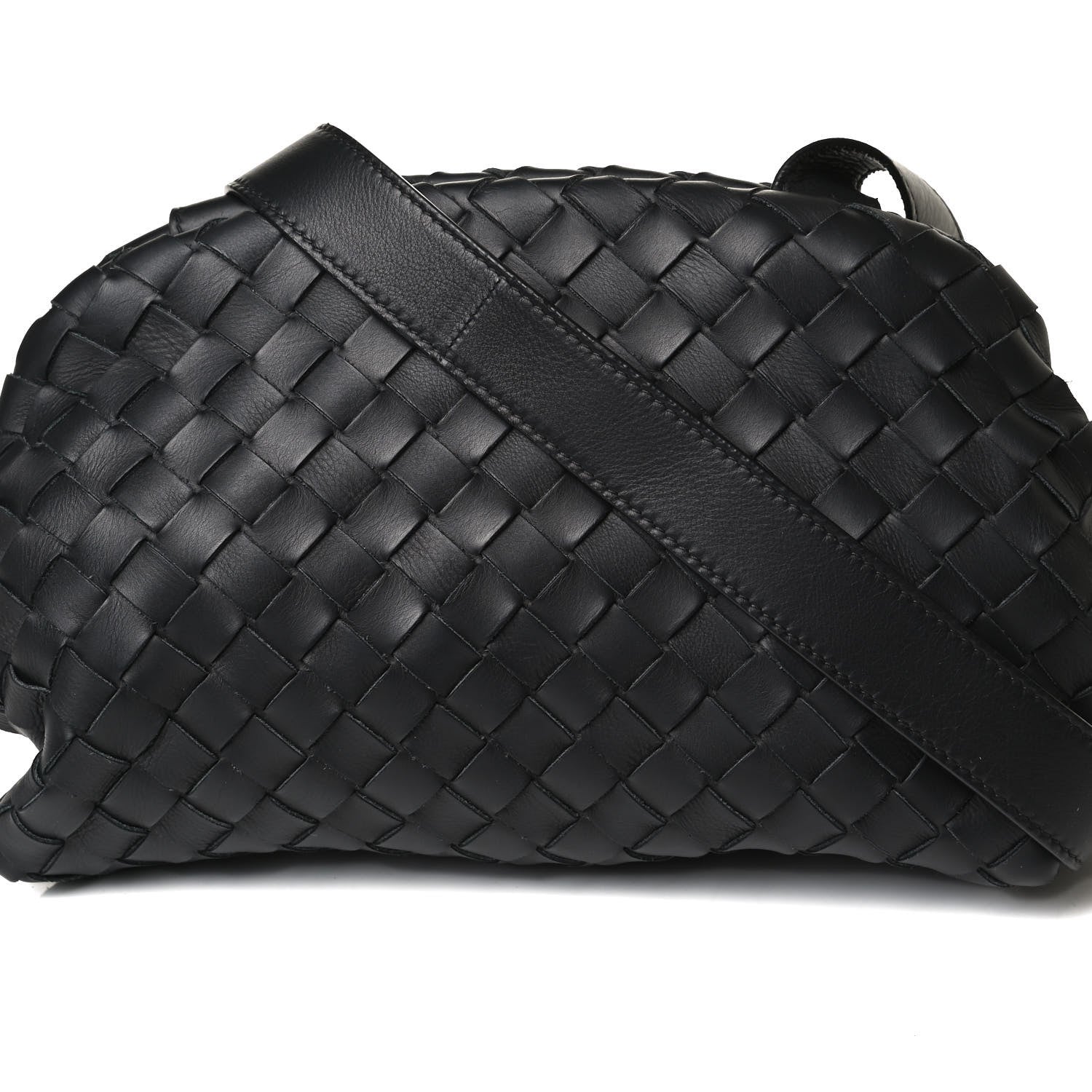 Bottega Veneta Nappa Intrecciato Messenger Bag Black 9 of 16
