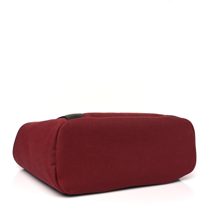 Hermes Canvas The Grooming Bag Rouge H Chocolat 5 of 12