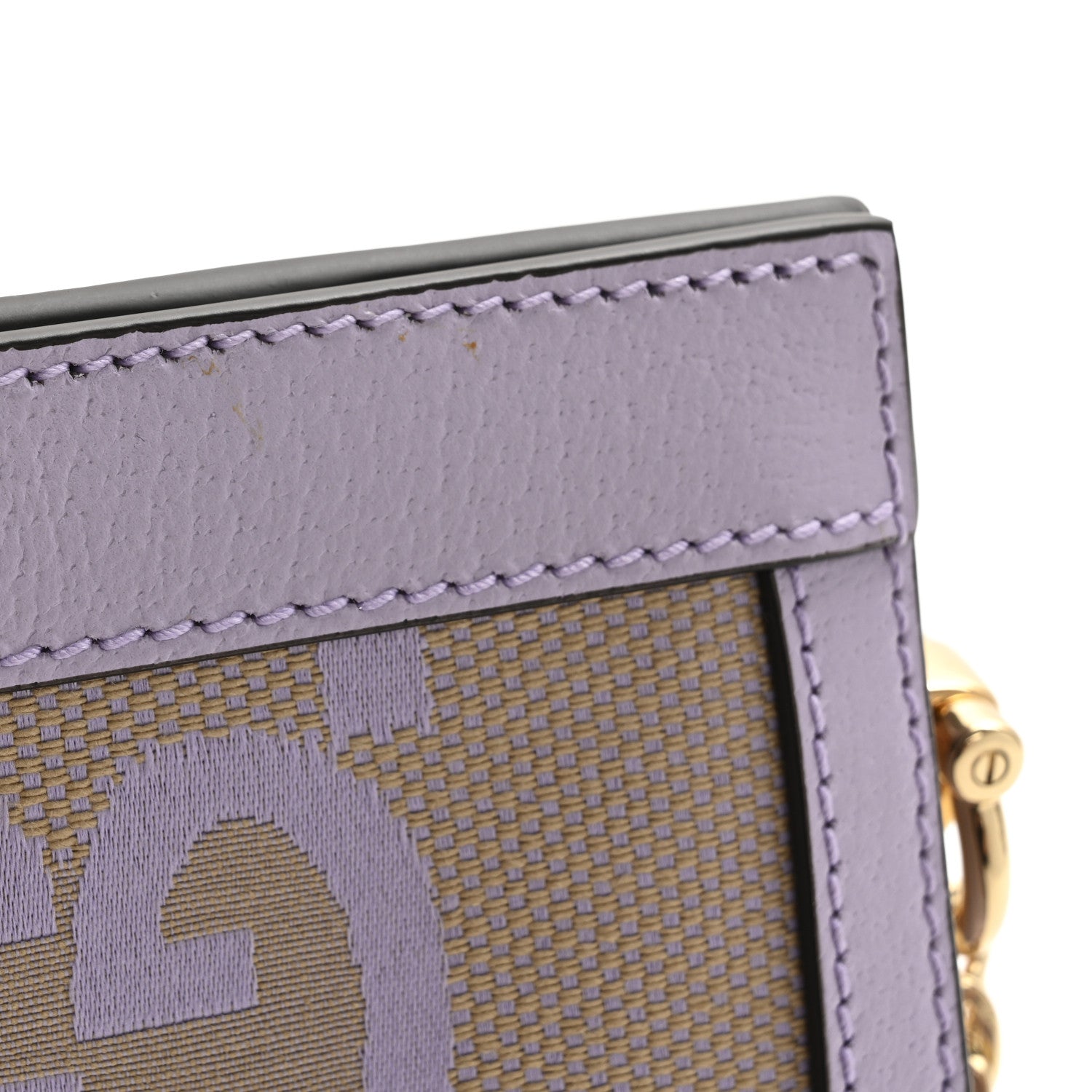Gucci Monogram Jumbo GG Textured Dollar Calfskin Small Ophidia Chain Shoulder Bag Beige Lapis 13 of 13