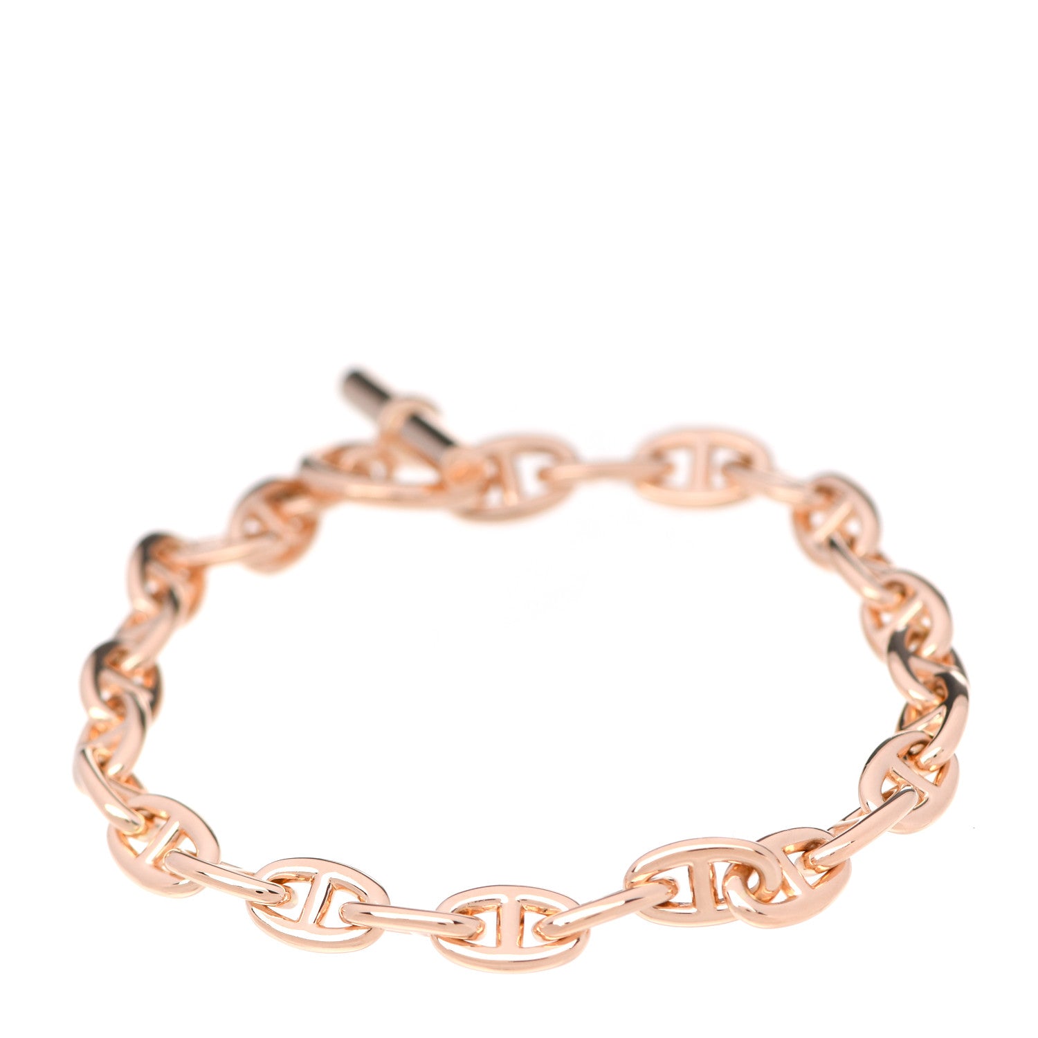 Hermes 18K Rose Gold TPM Chaine d'Ancre Bracelet 1 of 5
