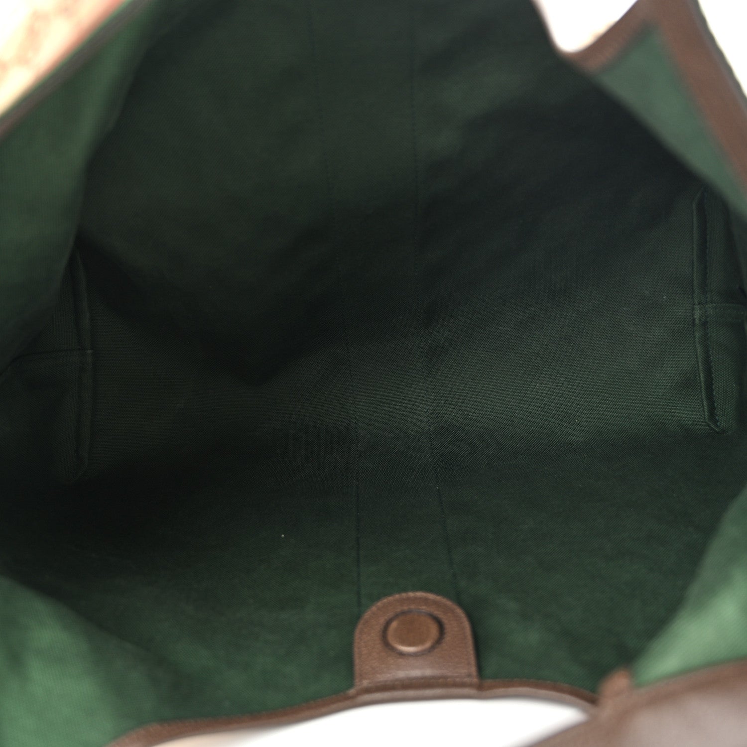 Gucci GG Monogram Web Large Giglio Tote Beige Brown 10 of 26