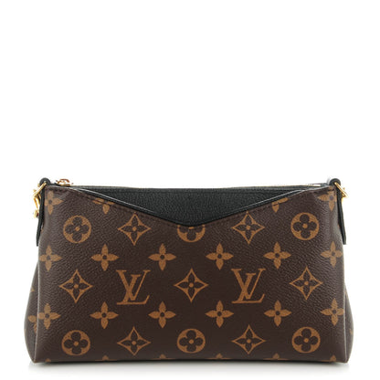 Louis Vuitton Monogram Pallas Clutch Black 1 of 8