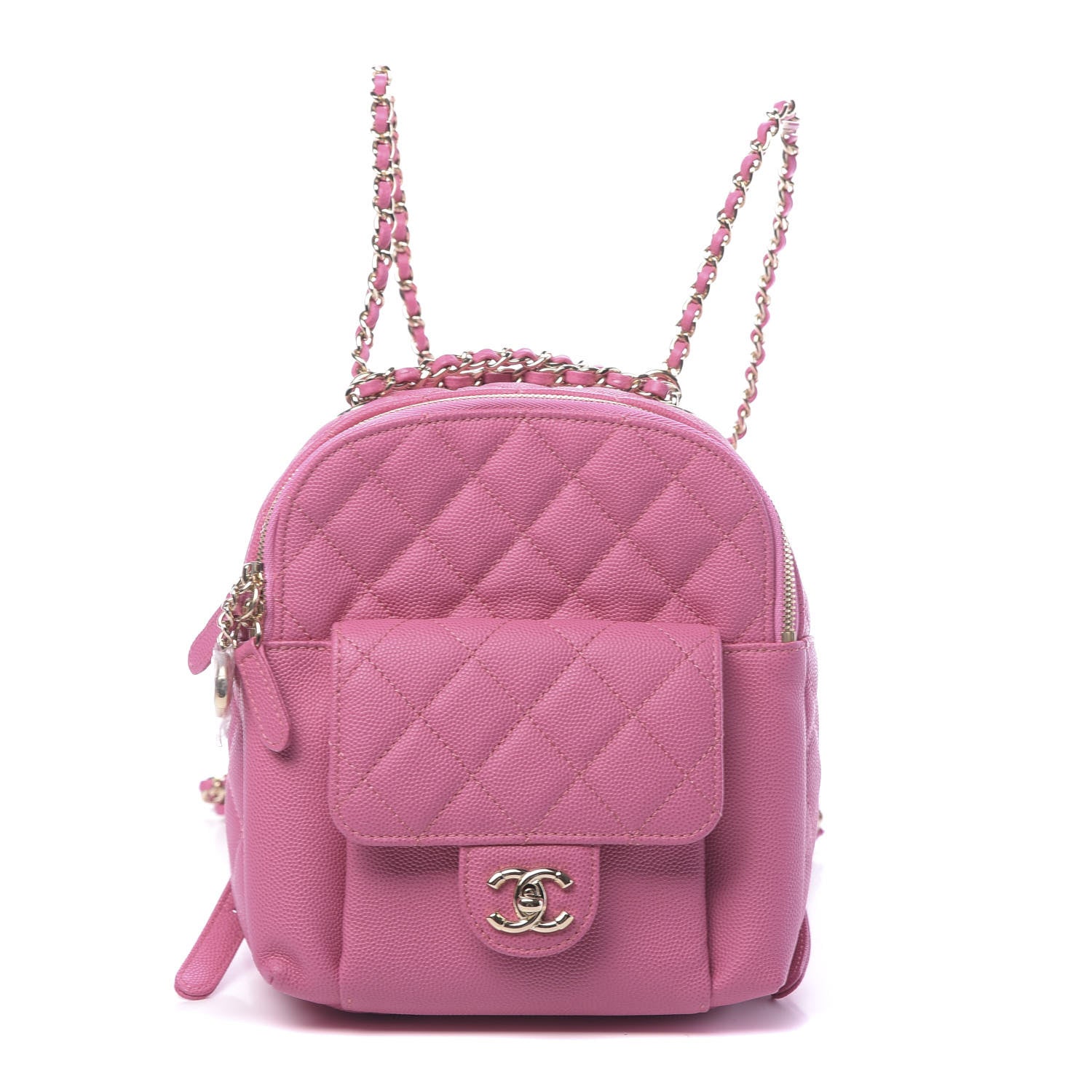 Chanel Caviar Quilted Small CC Day Backpack Pink 1 of 9