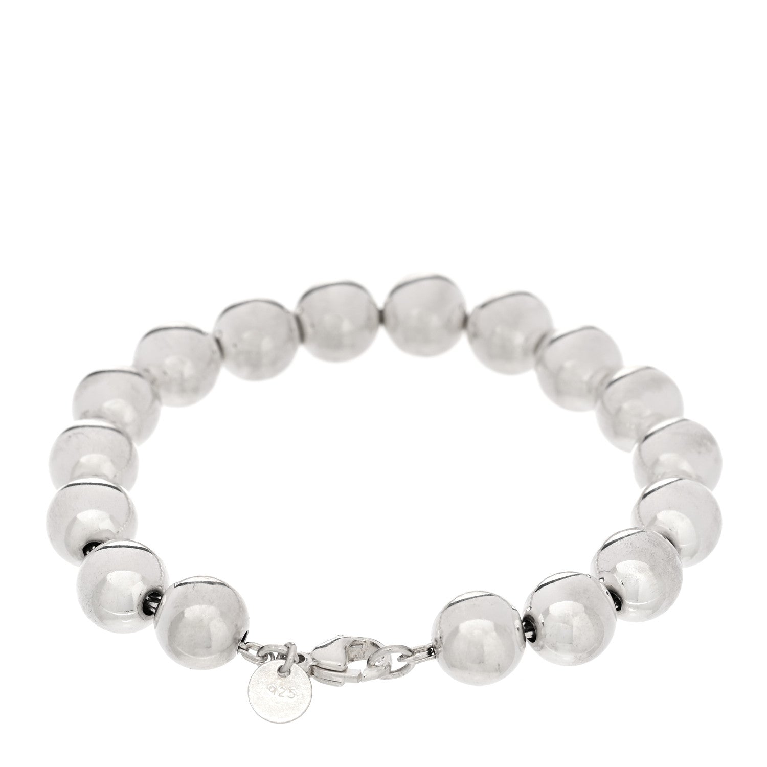 Tiffany Sterling Silver 10mm Hardwear Ball Bracelet 2 of 3