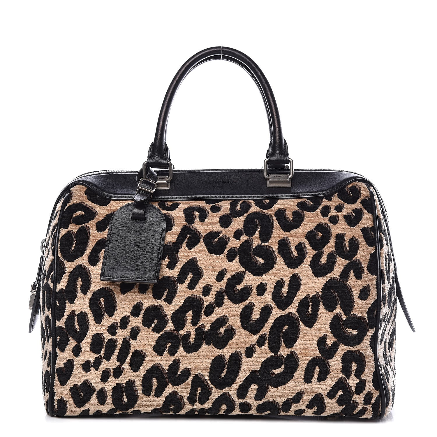 Louis Vuitton Jacquard Velvet Leopard Print Stephen Sprouse Speedy 1 of 12