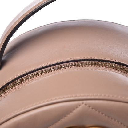 Gucci Calfskin Matelasse GG Marmont Backpack Porcelain Rose 10 of 11