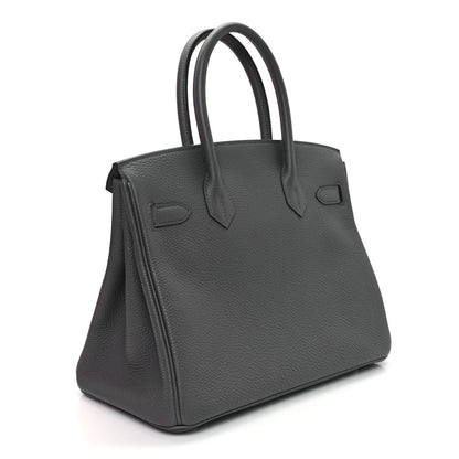 Hermes Togo BIRKIN 30 Etain 3 of 11