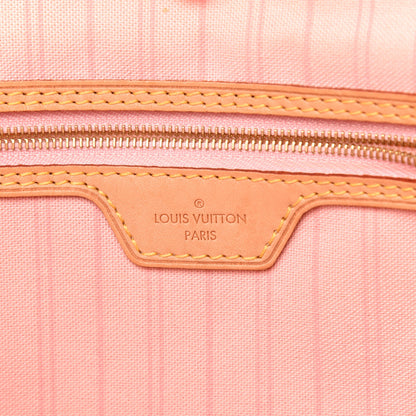 Louis Vuitton Damier Azur Delightful MM Rose Ballerine 6 of 13