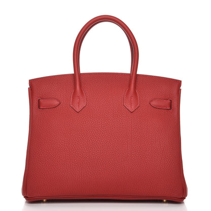 Hermes Togo Birkin 30 Rouge Garance 5 of 34