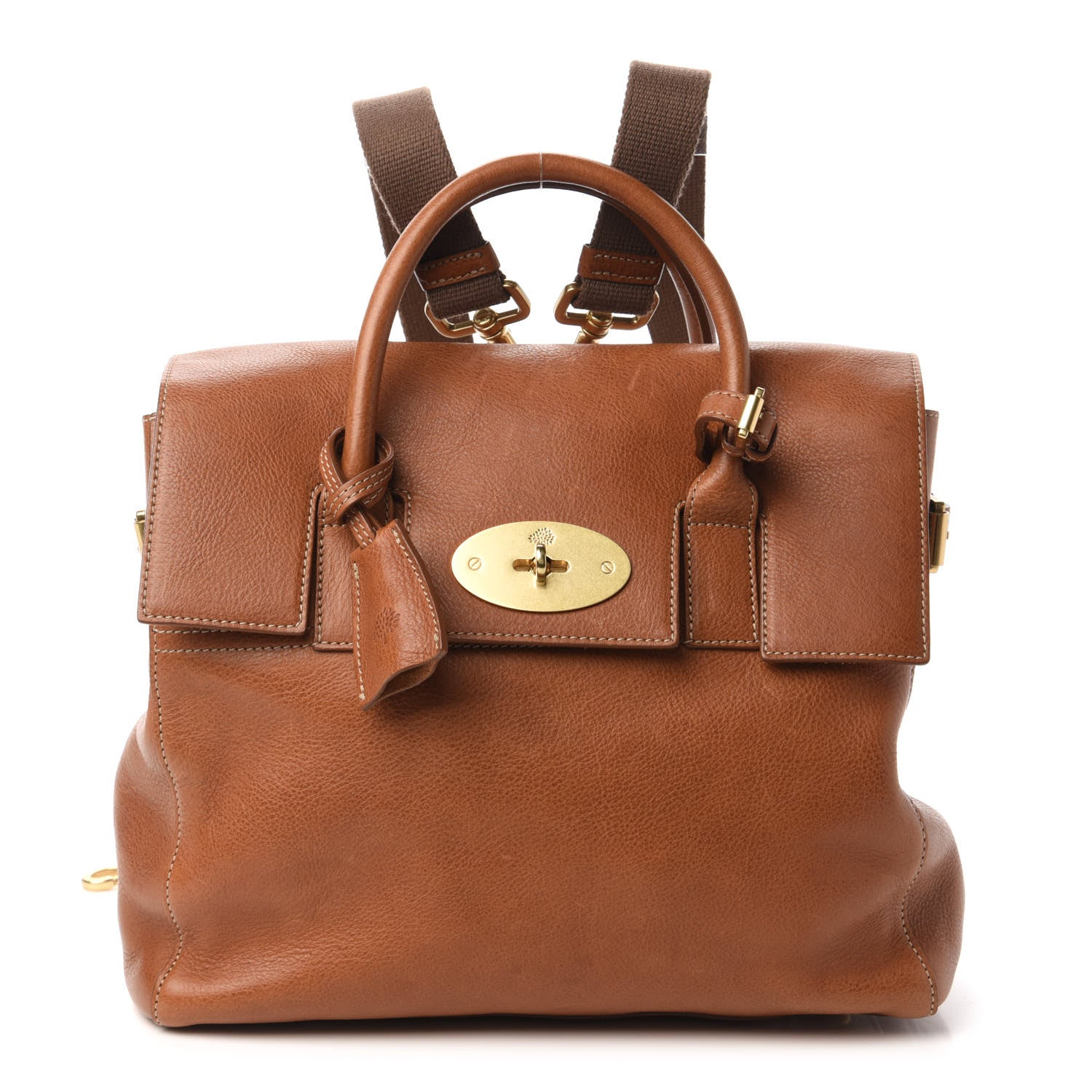 Mulberry Natural Leather Cara Delevingne Convertible Backpack
