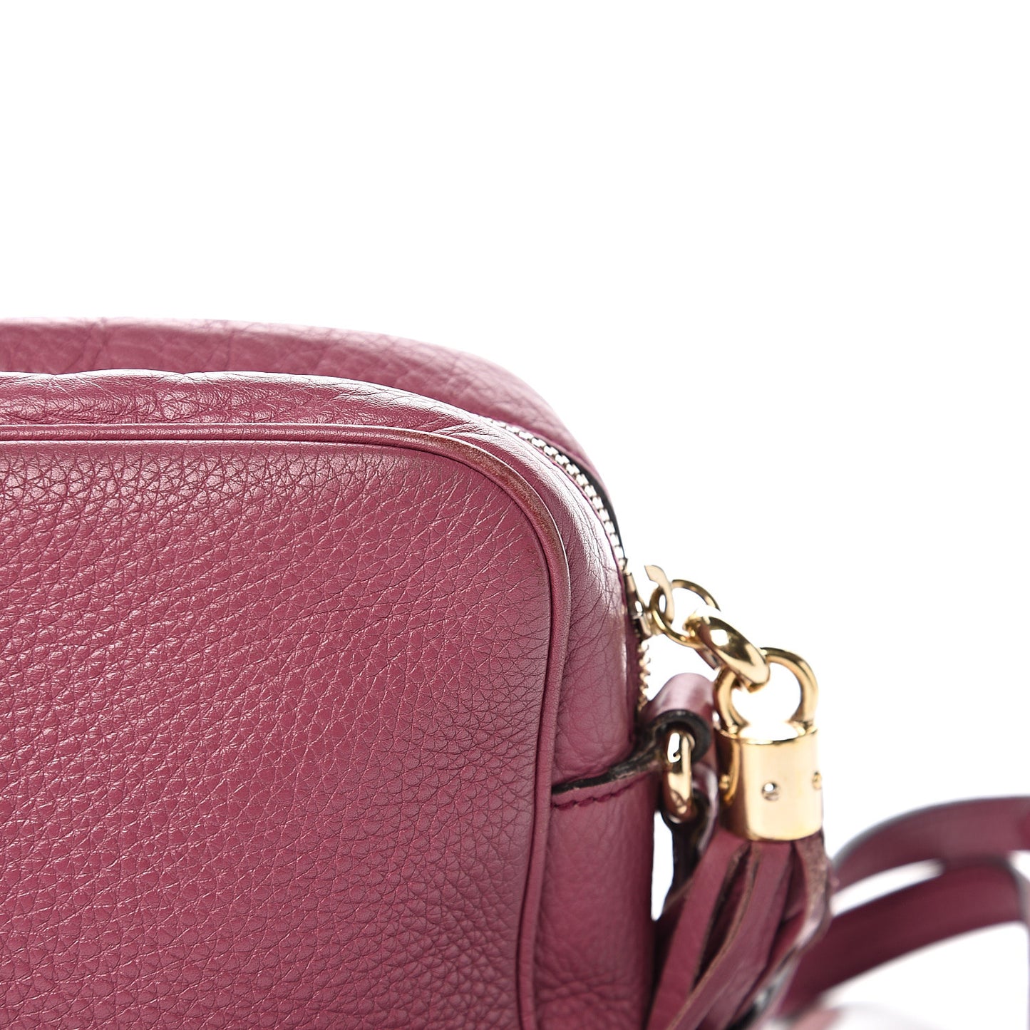 Pebbled Calfskin Small Soho Disco Bag Peonia Flower