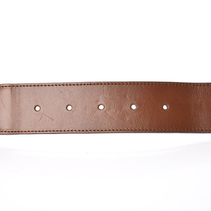 Gucci Nylon Calfskin Double G Web 40mm Belt 85 34 Green Red Cuir 5 of 7