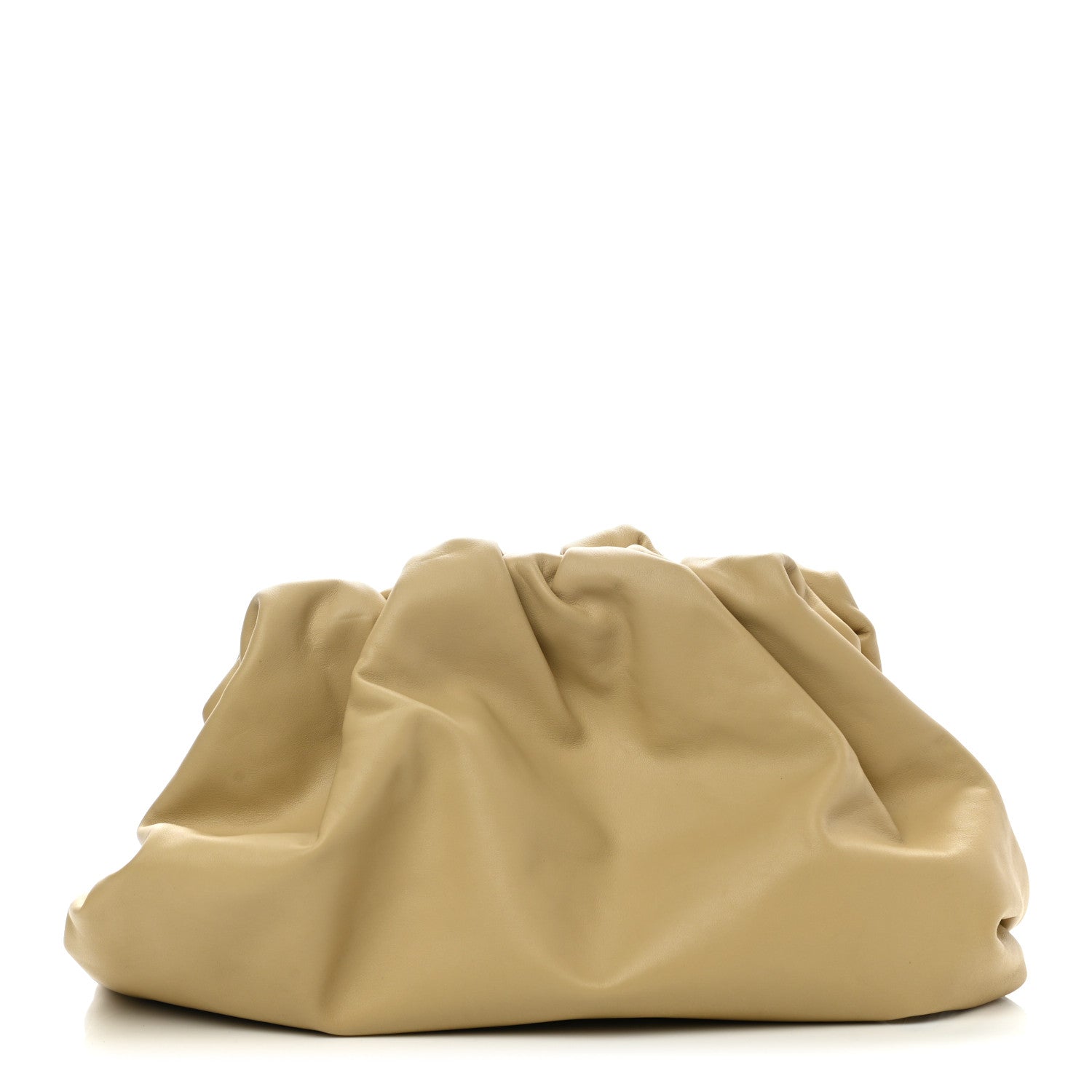 Bottega Veneta Smooth Butter Calf The Pouch Oversized Clutch Tapioca 1 of 10